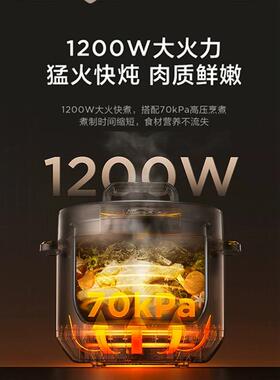 美的电压力锅8升大容量