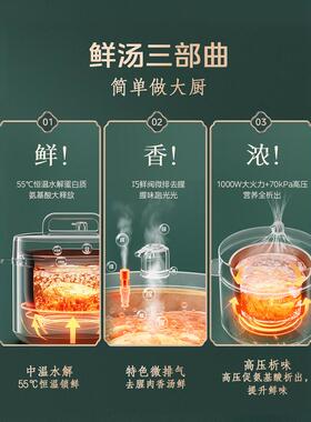 美的电压力锅家用5L升