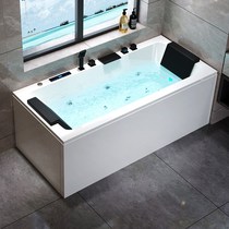 Official Bathtub Home Grown-up Small Household Type Double Bubble Bathbasin Acrylic Independent Shower Integrated