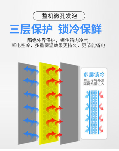 冰霜冷藏展示柜单门饮料柜商用双开门冰柜冰箱超市啤酒保鲜柜立式-图1