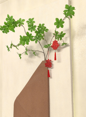 冰箱玻璃门窗上绿植家电装饰挂件