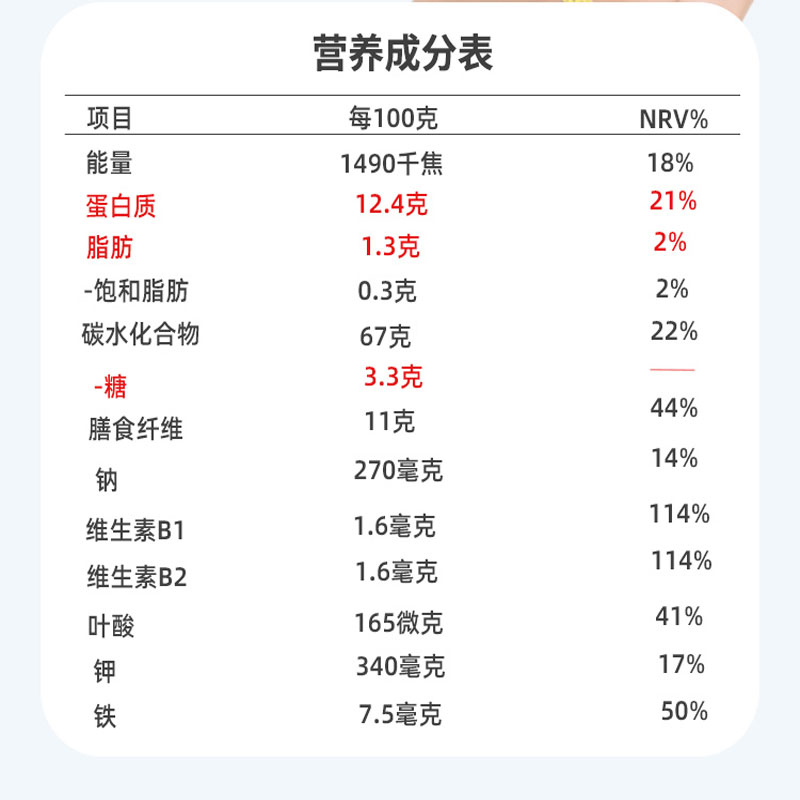 nutri-brex欣善怡燕麦饼干无糖精低脂代餐锻炼健身早餐即食可干吃 - 图0