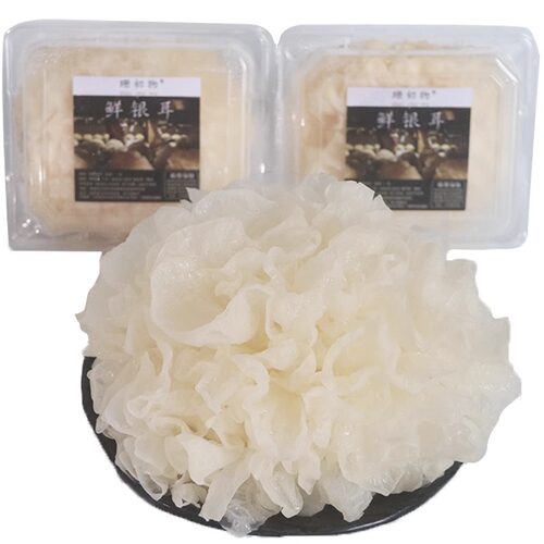 珊初物 古田新鲜银耳羹易出胶非干货野生特级6朵盒装雪耳活鲜糯耳 - 图3