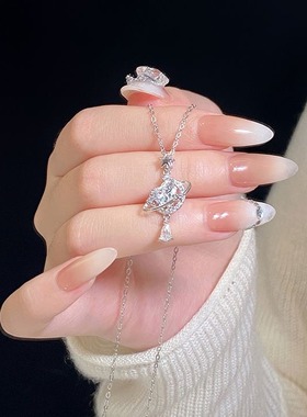 环星绕月项链女小众轻奢送女友闺蜜生日礼物2025新款爆款