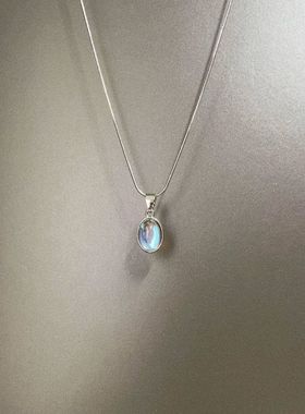 Vintage古着 Titanium steel moonstone项链