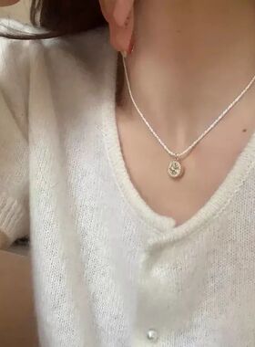 双层热销指南针项链轻奢旅行高级链条嘻哈跨境八芒星吊坠配饰饰品