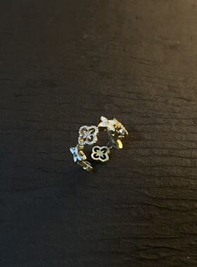中古vintage幸运戒指轻奢高级感小众气质ins风宫廷复古设计