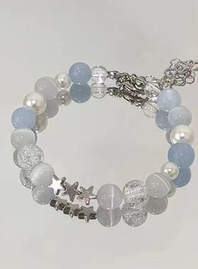 【青青子衿】中式古风绿色清冷手链复古国风手饰手串小众设计蝴蝶