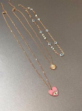 vintage古著 Devil's Eye 爱心恶魔之眼三条