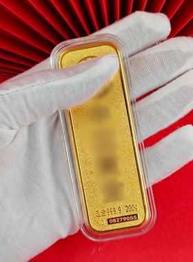仿中国黄金投资金条足重铜镀金