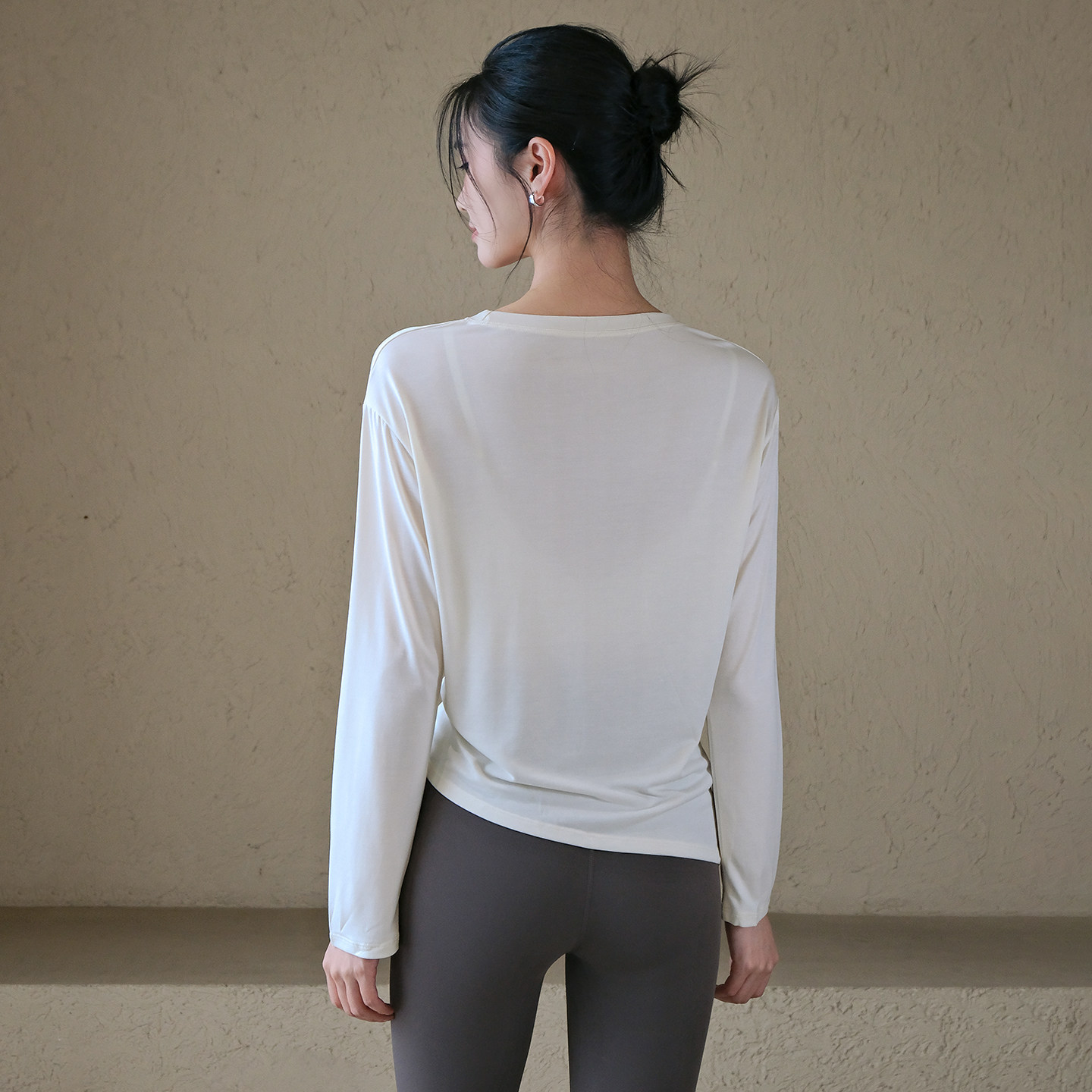 Ackdcs宽松运动长袖女秋季瑜伽罩衫高级感普拉提健身T恤跑步上衣,淘宝优惠券,粉丝福利购,淘宝优惠卷