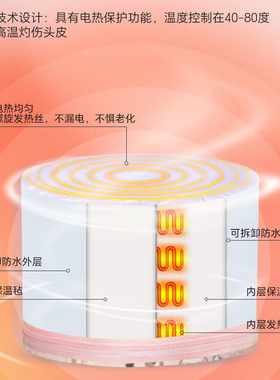 加热帽智能控温发膜蒸发帽焗油烫发蒸汽电热帽子家用商用染护发帽