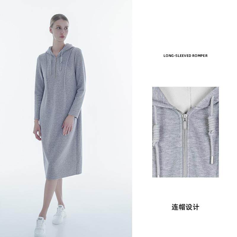 【商场专柜】伊纱贝莲连衣裙女秋冬新款百搭显瘦休闲长款裙,淘宝优惠券,粉丝福利购,淘宝优惠卷