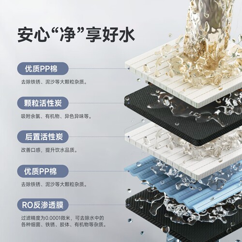 先科语音智能RO反渗透净水器家用直饮纯水机冷热一体机自吸净水机 - 图2