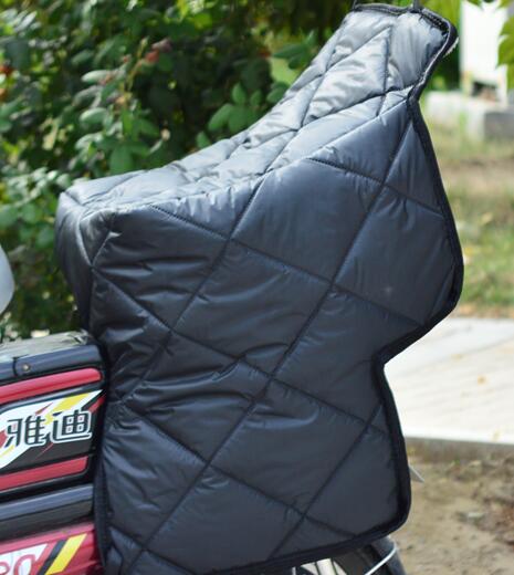 儿童后座亲子款电动摩托车挡风被冬季加绒加厚电瓶电车防寒母子