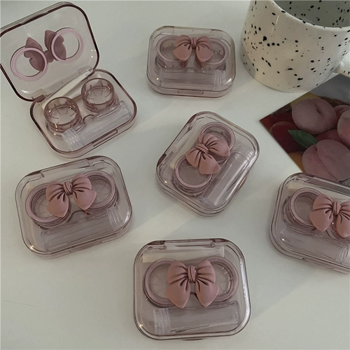 Прозрачная коробка, герметические невидимые милые очки с бантиком, изысканный стиль