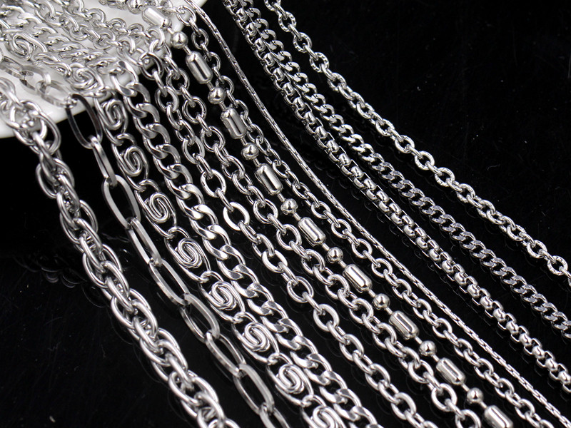 特色不锈钢链条合集 钛钢不掉色DIY手项链服装挂牌配饰材料,淘宝优惠券,粉丝福利购,淘宝优惠卷