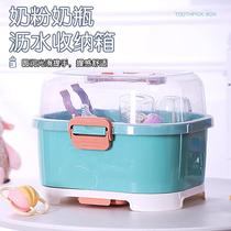 Release baby bottle containing box Children cutlery bowls chopsticks Storage containing cartridges lid Leachate dust resistant
