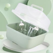 Fresh color baby bottle containing box portable baby containing box Hand detachable dry bottle finishing box