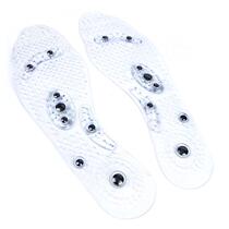 Transparent massage magnet magnetotherapy insole Deodorant Breathable Foot Health Care Magnet male and female plantar Acupoint Massage Insole