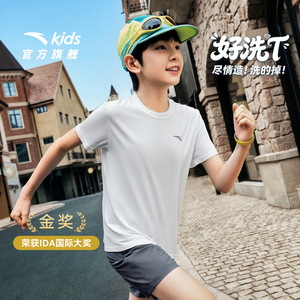 安踏儿童速干短袖T恤2026夏季新款