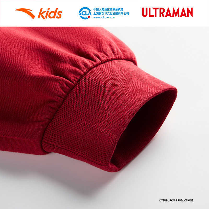 安踏儿童男小童针织套头衫2025秋季新款舒适亲肤儿童奥特曼卫衣潮,淘宝优惠券,粉丝福利购,淘宝优惠卷