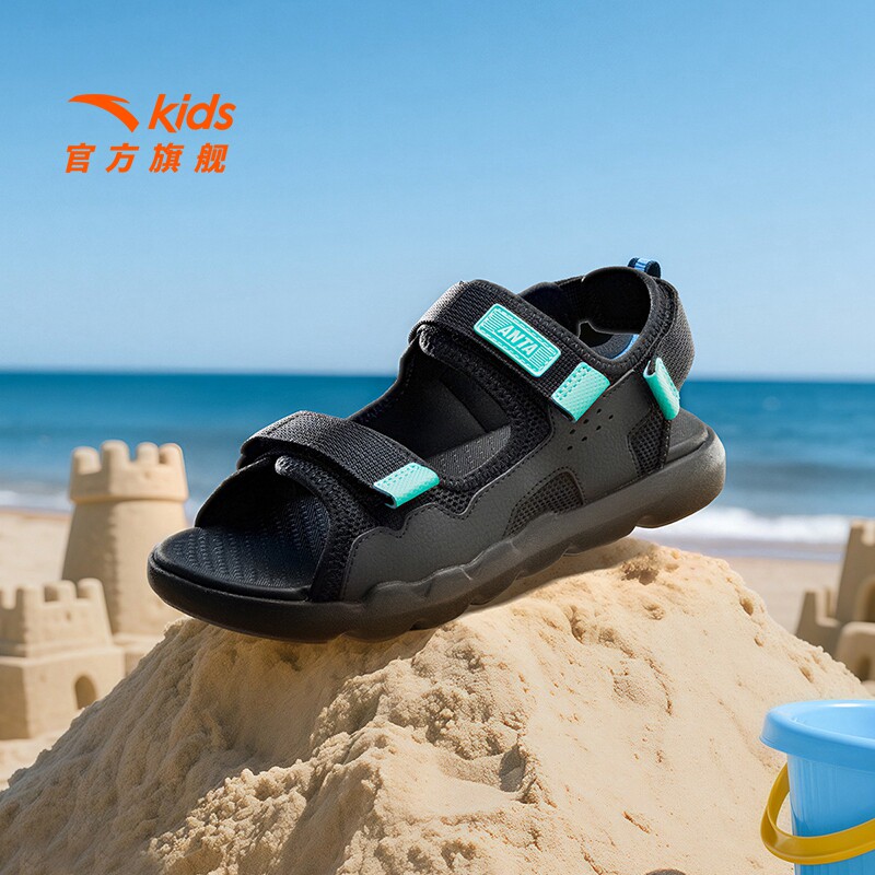 安踏儿童男大童沙滩鞋2026款防滑透气休闲