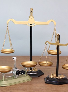 速发复古怀旧老式手工件艺天平工艺秤店饰橱窗玄关装铺品摆铁创意