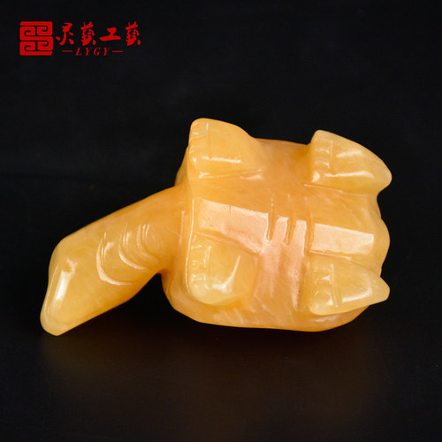 速发纯米黄玉用葬品陪墓下葬安葬殡葬随品平安龟乌龟仙龟葬地用品 - 图0