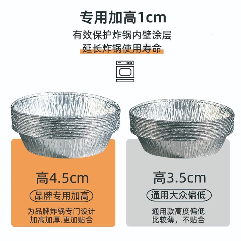 Sufa 6L 6 liter 6 baking paper air fryer paper plate tin empty round oil-absorbing paper pad paper inch disposable household baking paper