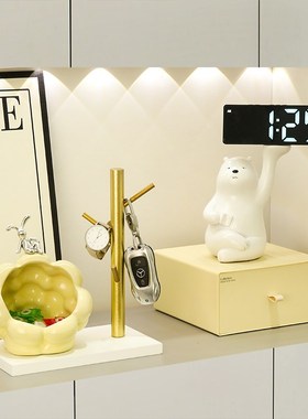 速发软奢入户玄关收纳盒酒件客厅家居装饰品电视摆柜收纳高档轻装