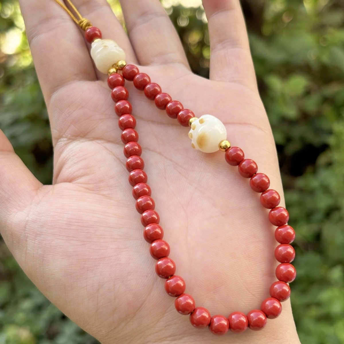 【寺庙同款】朱砂五路财神手机长款挂绳本命年朱砂手机链国潮手机,淘宝优惠券,粉丝福利购,淘宝优惠卷