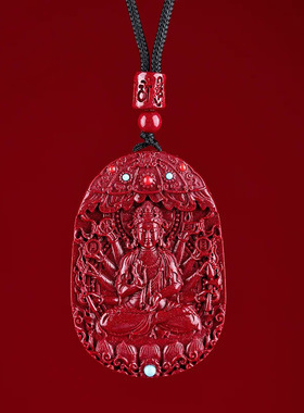 【寺庙同款】砂本命佛转轮吊坠