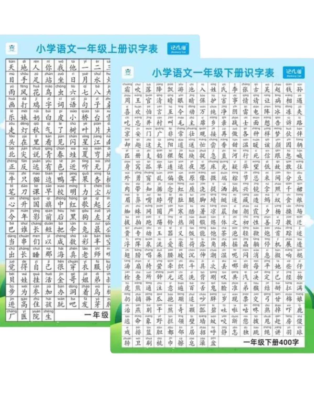 抢【新款】生字识字挂图墙贴一二三年级课本识字表写字表课本同步 - 图2