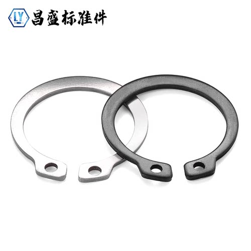 轴卡轴用卡环轴承卡簧外卡弹性挡圈卡扣C型卡簧国标65MN锰GB894 - 图0