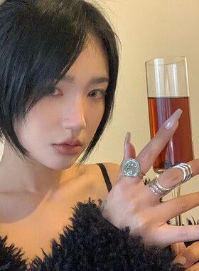 入侵企画 小众高级感中古蜘蛛符号关节戒冷淡风戒指女