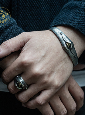 Arthur.K铆钉银质朋克风重工金属