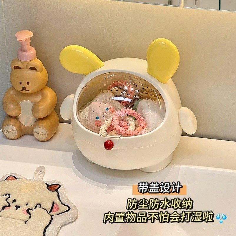 浴室发圈收纳盒梳妆台发饰发夹收纳卫生间头绳发绳首饰收纳盒,淘宝优惠券,粉丝福利购,淘宝优惠卷