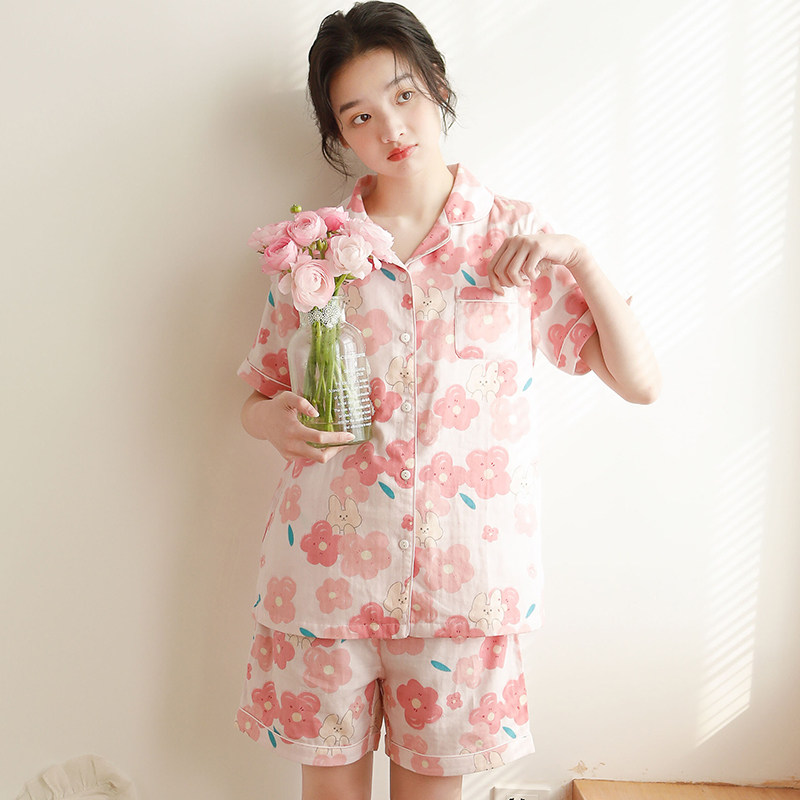 初寻日系夏天纯棉2022年新款睡衣 初寻服饰睡衣/家居服套装