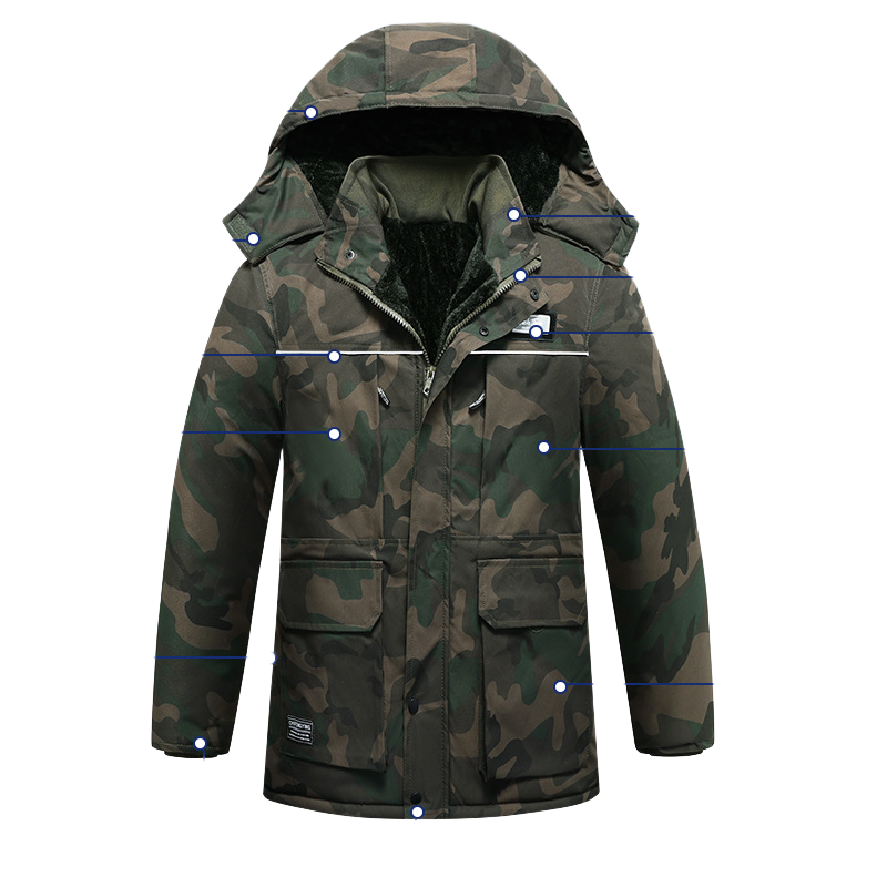 冬季加绒加厚棉袄棉裤套装耐磨防寒迷彩棉大衣工作服棉衣劳保服男,淘宝优惠券,粉丝福利购,淘宝优惠卷
