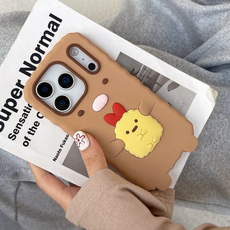 趣味卡通角落生物适合于iphone17promax手机壳16promax立体饼干图案造型15plus硅胶软壳14防摔壳套13promax萌,淘宝优惠券,粉丝福利购,淘宝优惠卷