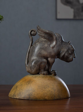 工艺办公桌生肖虎书柜茶几