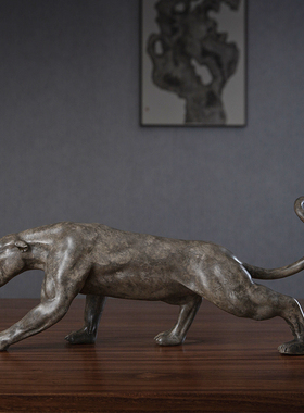 铜之美豹子摆件霸气铜工艺品礼品