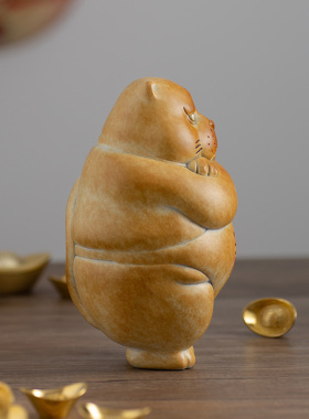 老虎客厅摆件铜之美铜