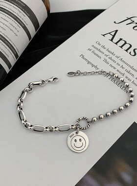 2024 New 925 Sterling Silver Thick Chain Charm Bracelet for