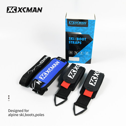 XCMAN滑雪板高山双板绑带简易便携背带可调长度魔术贴固定绑带 - 图0