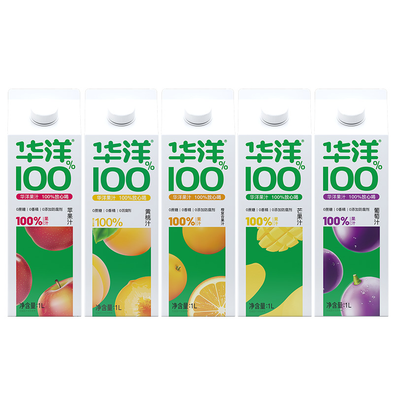 华洋果汁饮品两联包1L*2盒