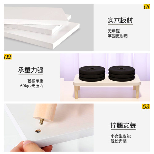 电脑增高架桌面显示器垫高支架桌上屏幕收纳底座定制木架子置物架 - 图3