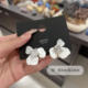 Korean earrings 2024 new summer jewelry fresh small white flower earrings versatile personality simple flower earrings