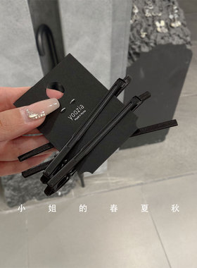 韩国头饰刘海夹pu皮蝴蝶结发夹